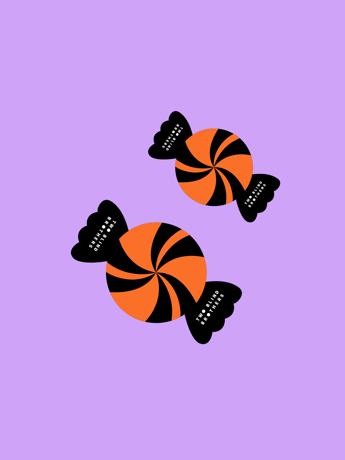 Two Blind Brothers - sticker Scratch & Sniff Candy Corn Stickers all