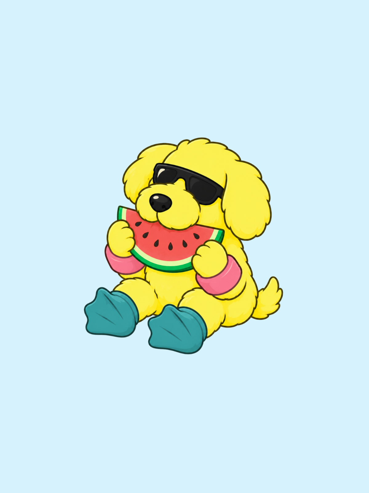 Two Blind Brothers - sticker Scratch & Sniff Summer Watermelon Stickers all