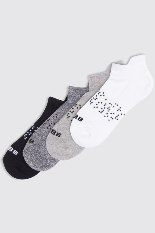 Neutral Ankle Sock Bundle (4 Pairs) in One Size