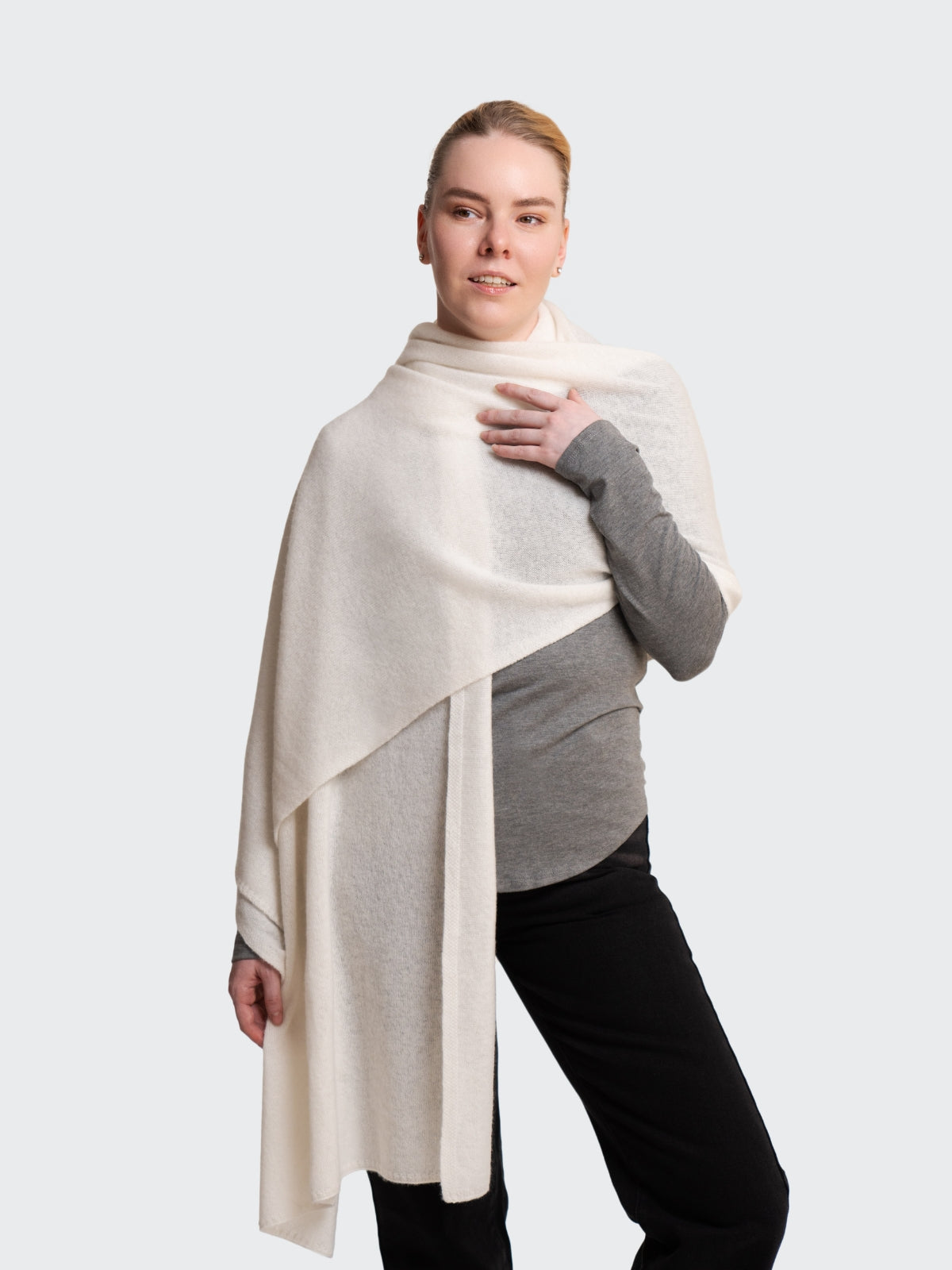 Two Blind Brothers - Gift Cashmere Travel Wrap Cream