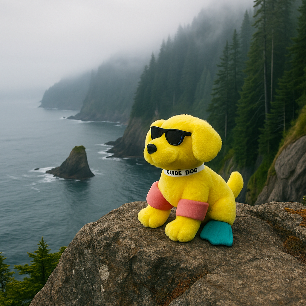 Two Blind Brothers - Guide Dog SUNNY SUNNY