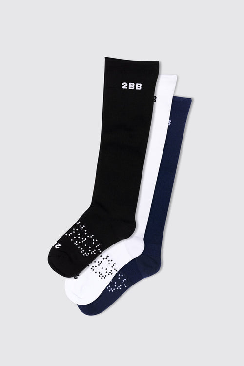 Compression Sock Bundle (3 Pairs) in S/M