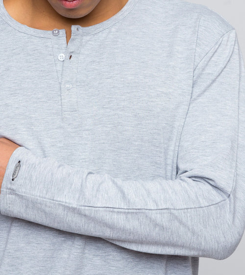Men's Long Sleeve Henley