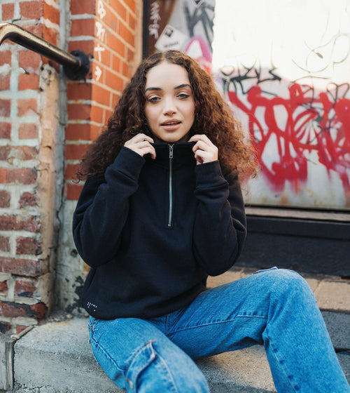 Women's Fleece Quarter Zip Sweatshirt