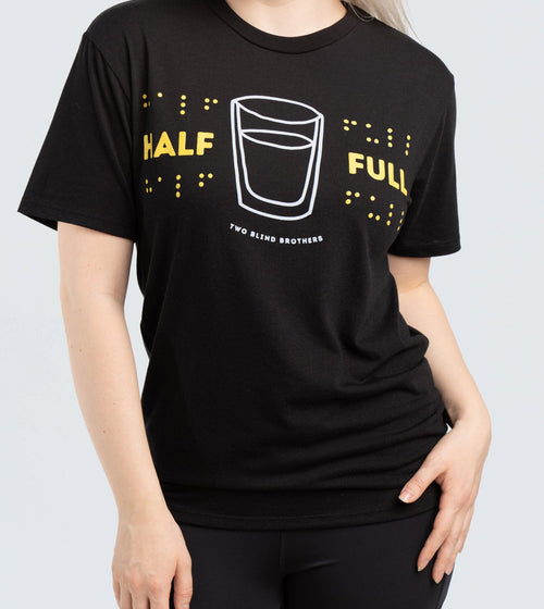 Women's "Half Full" Graphic Crewneck