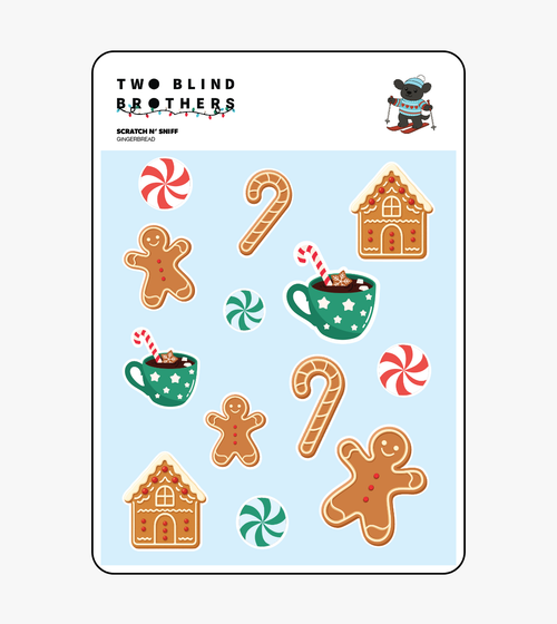Scratch & Sniff Gingerbread Stickers