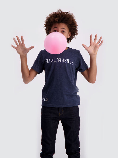 Boys' Perspective Graphic Crewneck in XS