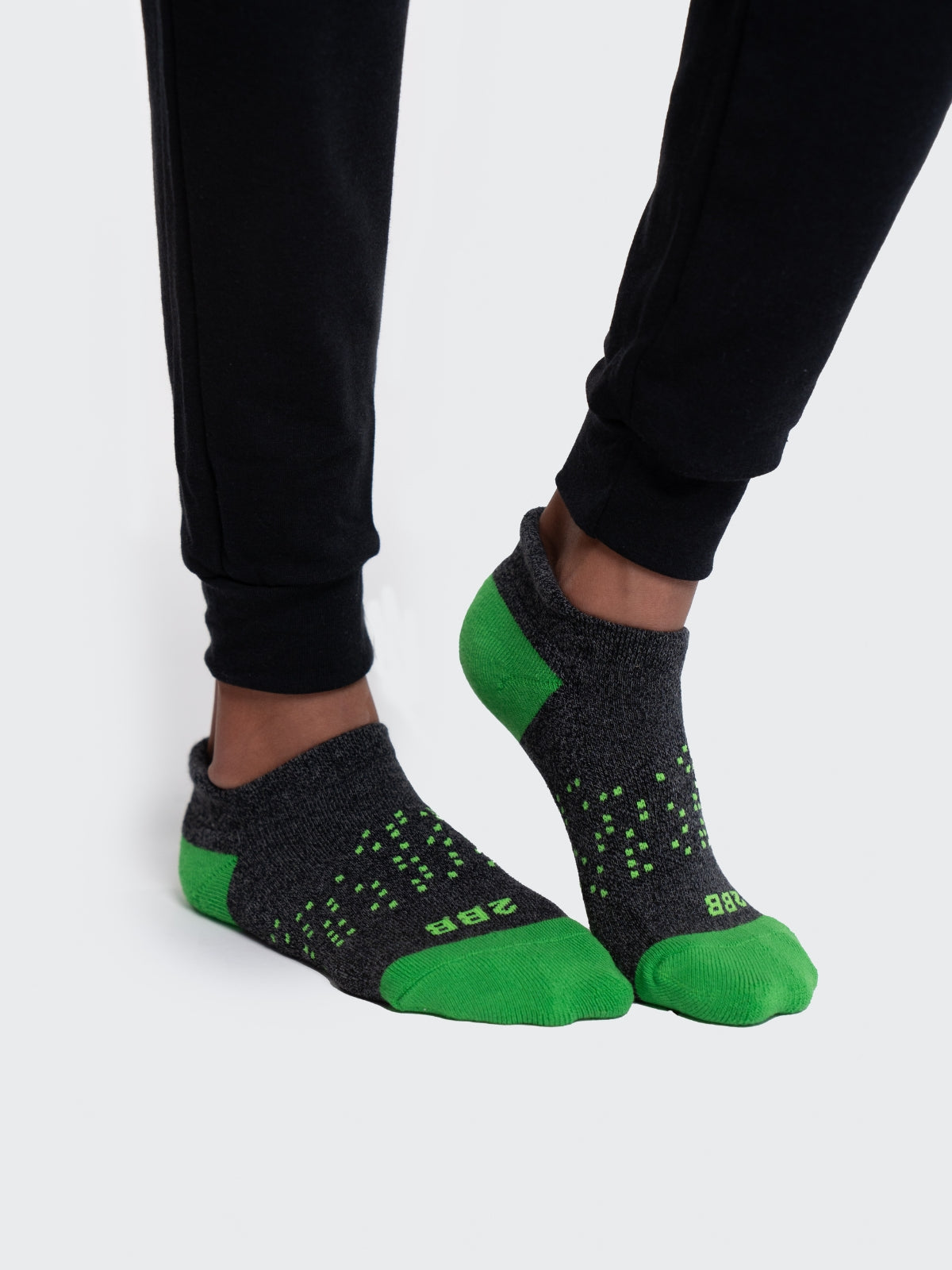 Two Blind Brothers - Gift Youth Ankle Sock Bundle (4 Pairs) Green