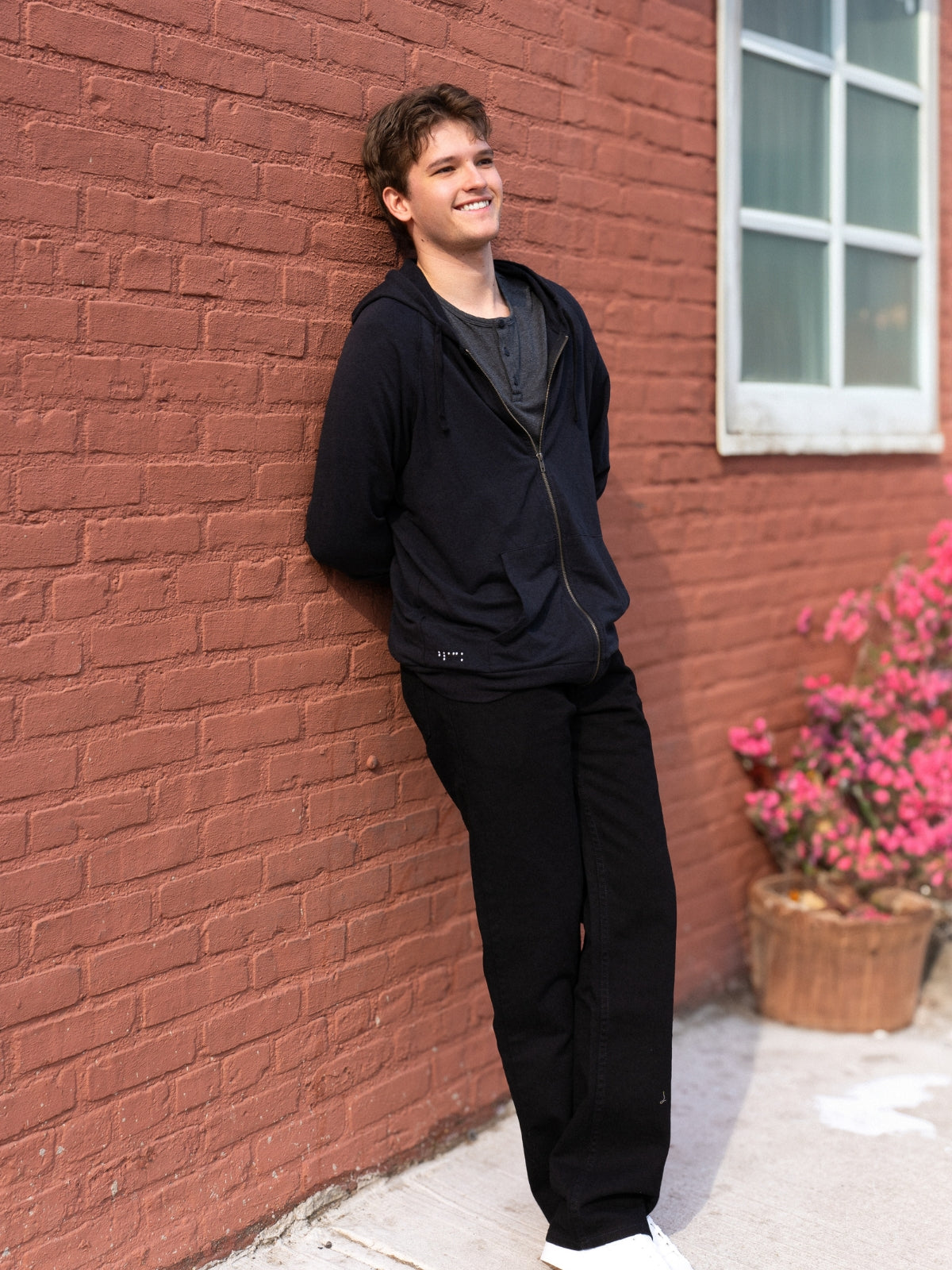 Two Blind Brothers - Mens Men's Zip-Up Hoodie Black