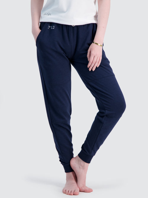 Women's French Terry Jogger in Navy
