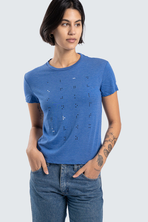 Women's "Cure" Graphic Boyfriend Crewneck in XS