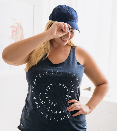 Braille Spiral Graphic Tank