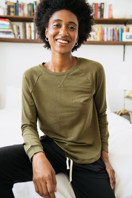 Women's Raglan in Forest