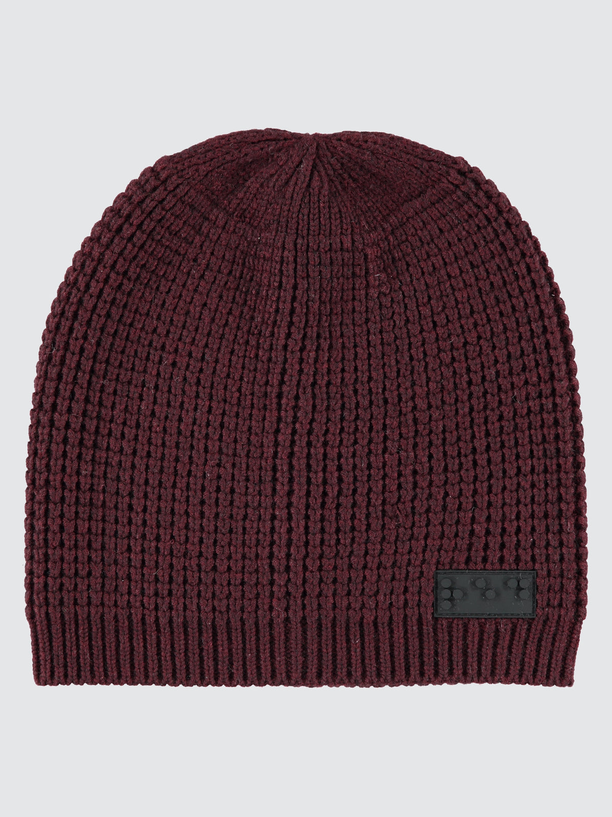 Two Blind Brothers - Gift Waffle Knit Beanie & Scarf Set Maroon