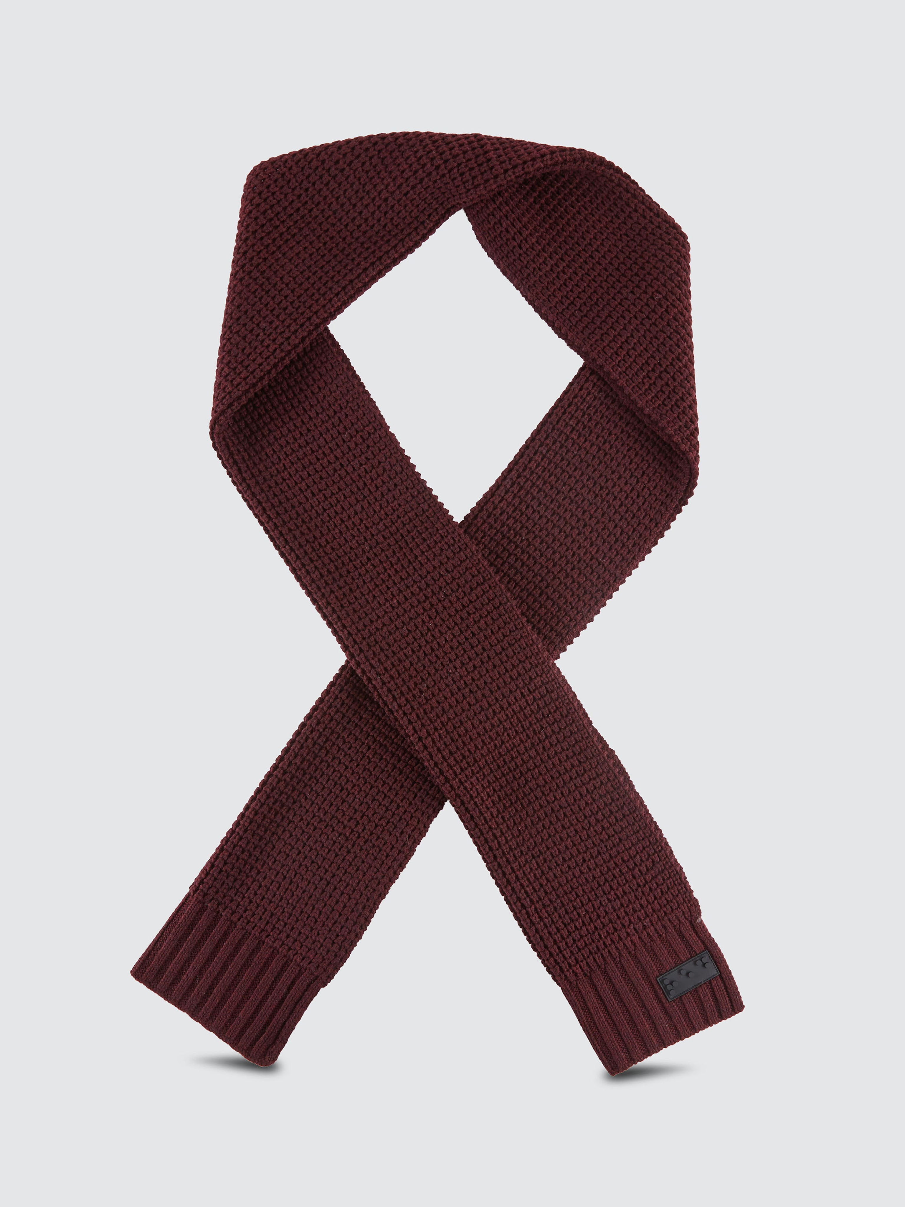 Two Blind Brothers - Gift Waffle Knit Beanie & Scarf Set Maroon