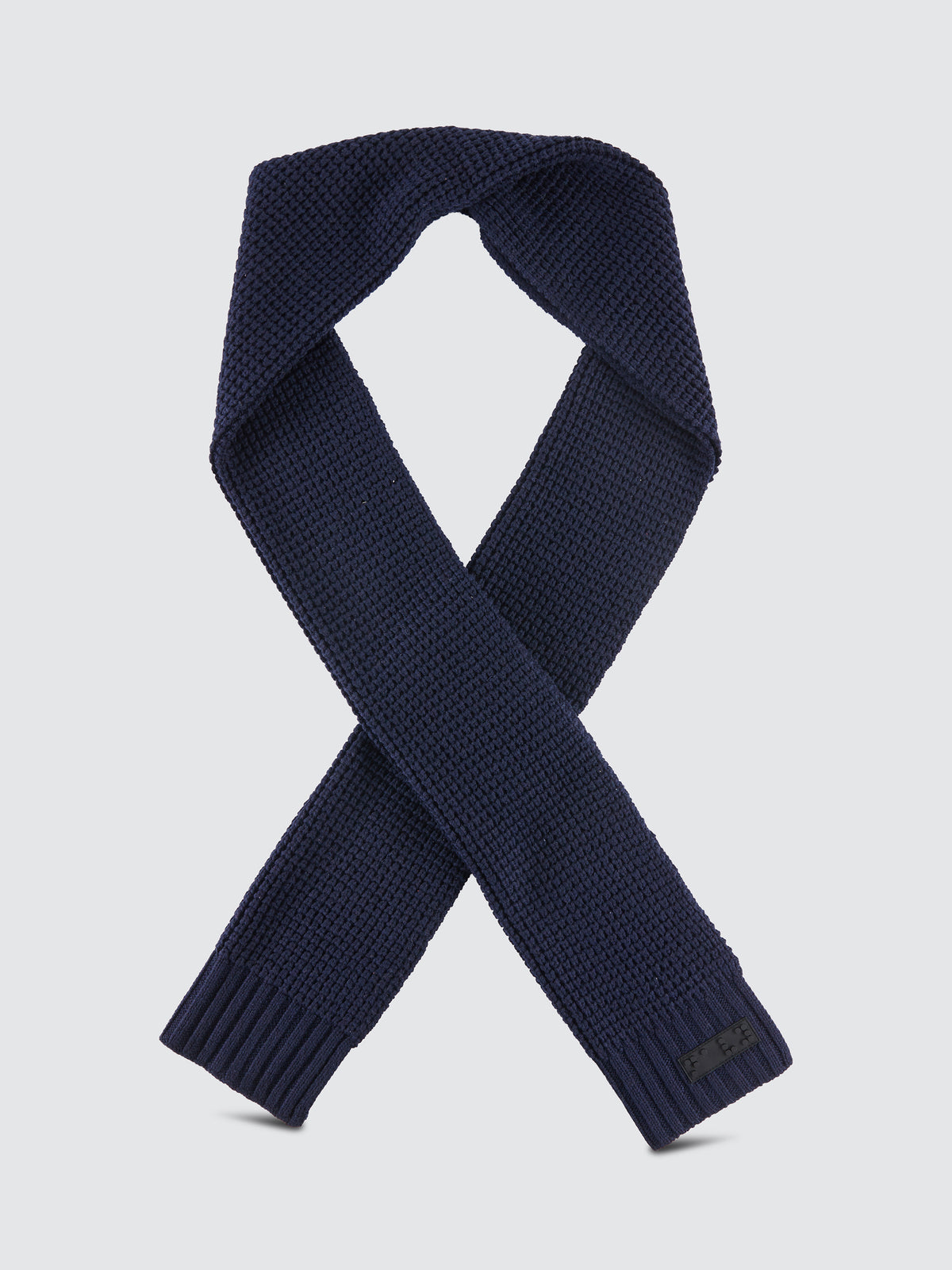 Two Blind Brothers - Gift Waffle Knit Beanie & Scarf Set Navy