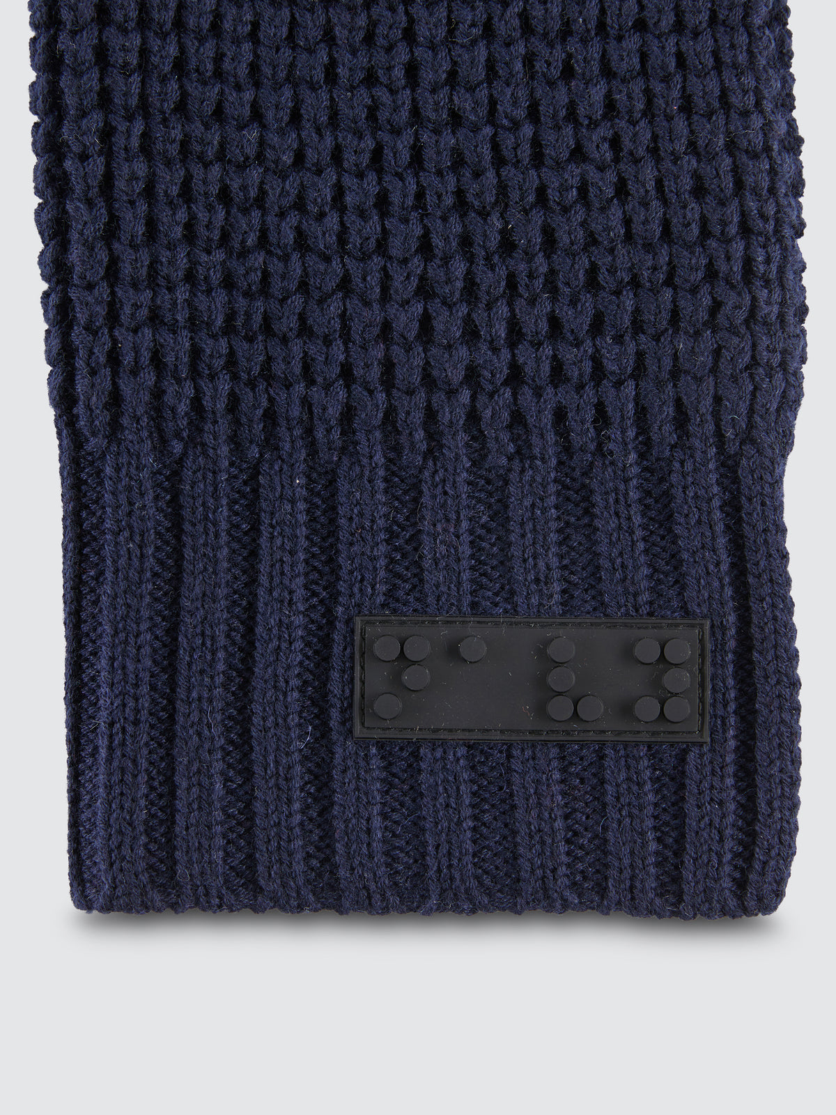 Two Blind Brothers - Gift Waffle Knit Beanie & Scarf Set Navy