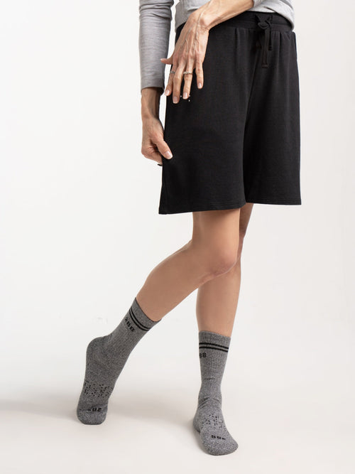 Women's High Waisted Lounge Shorts in XS