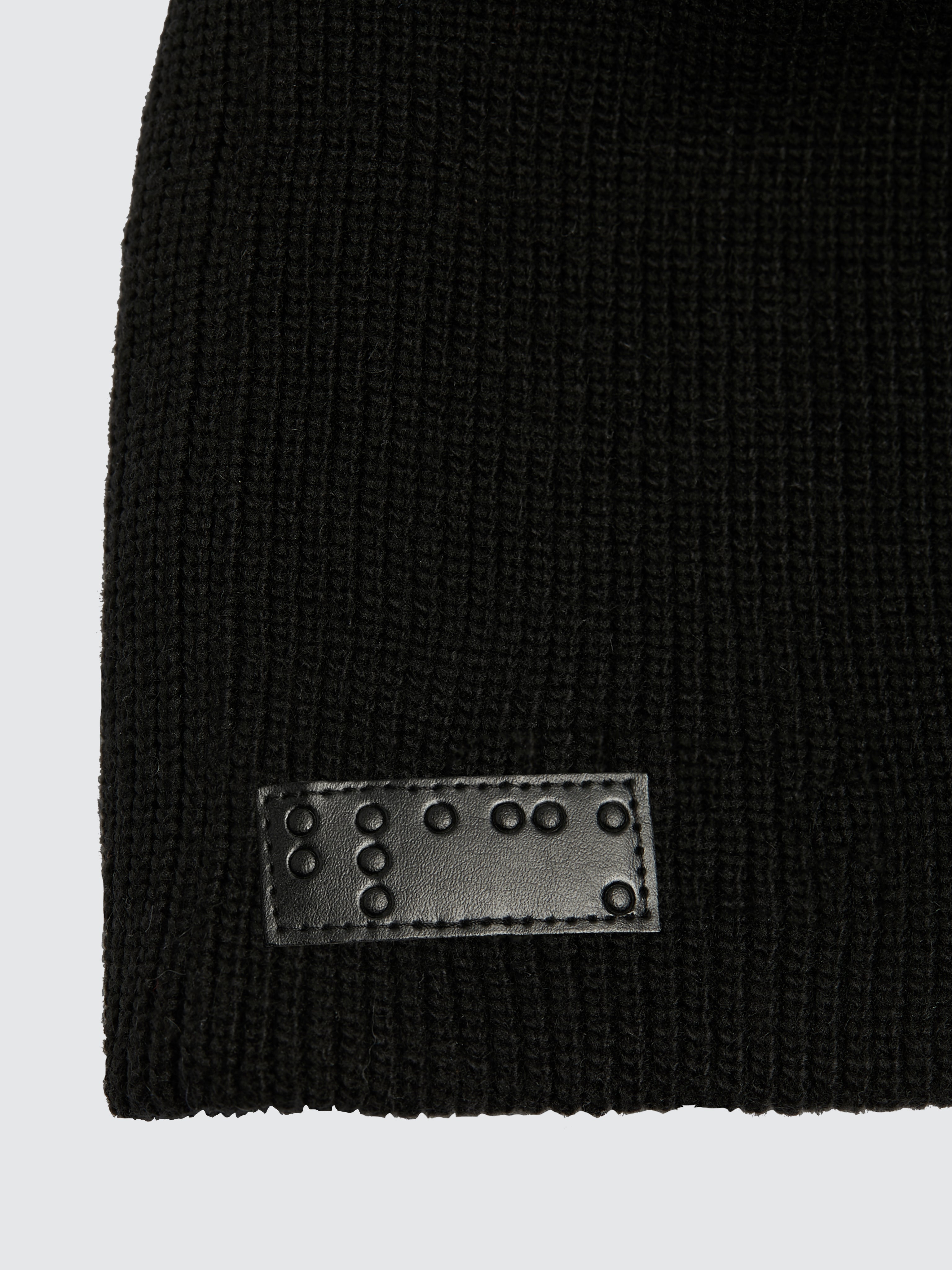 Two Blind Brothers - Gift Beanie Ribbed Knit Black