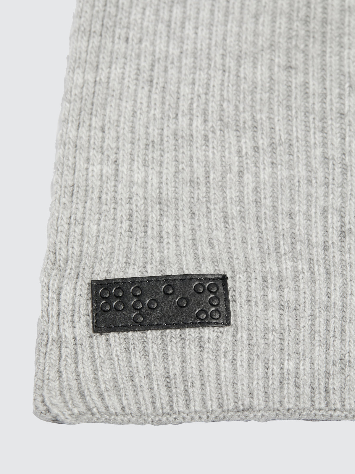 Two Blind Brothers - Gift Scarf Ribbed Knit Grey