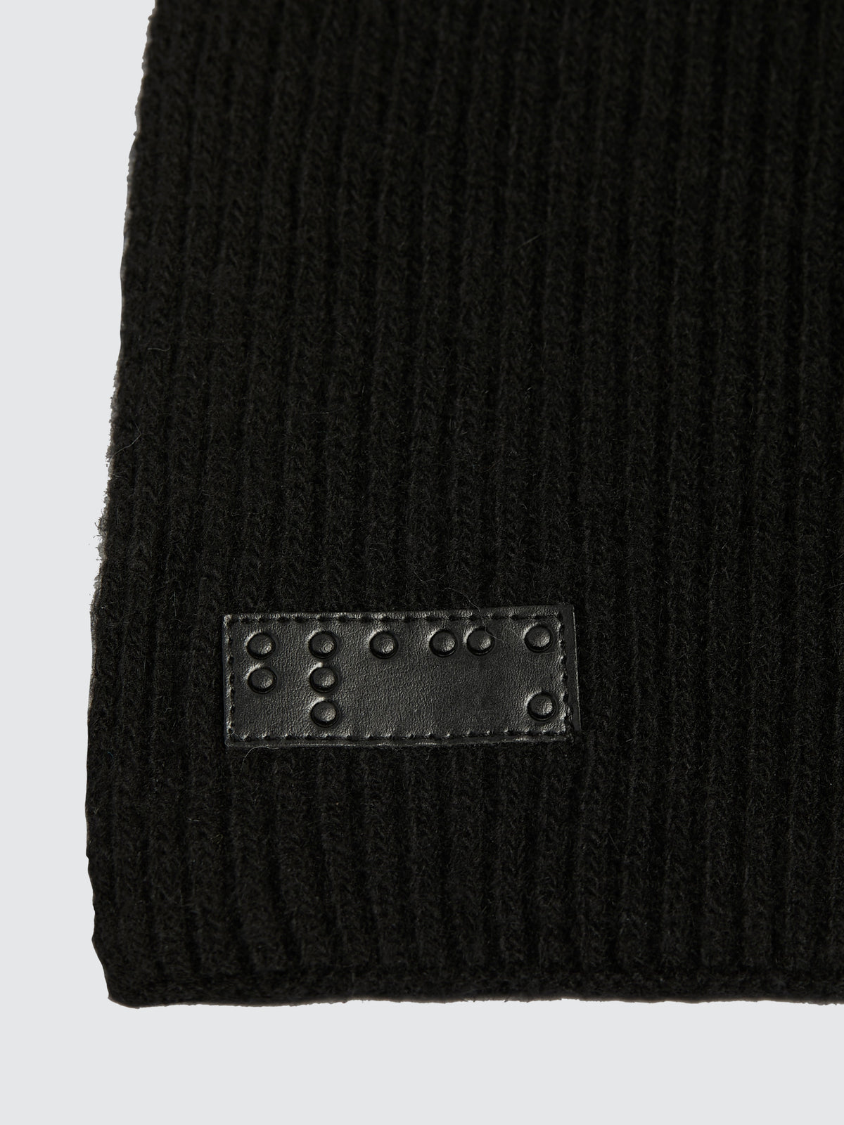 Two Blind Brothers - Gift Scarf Ribbed Knit Black