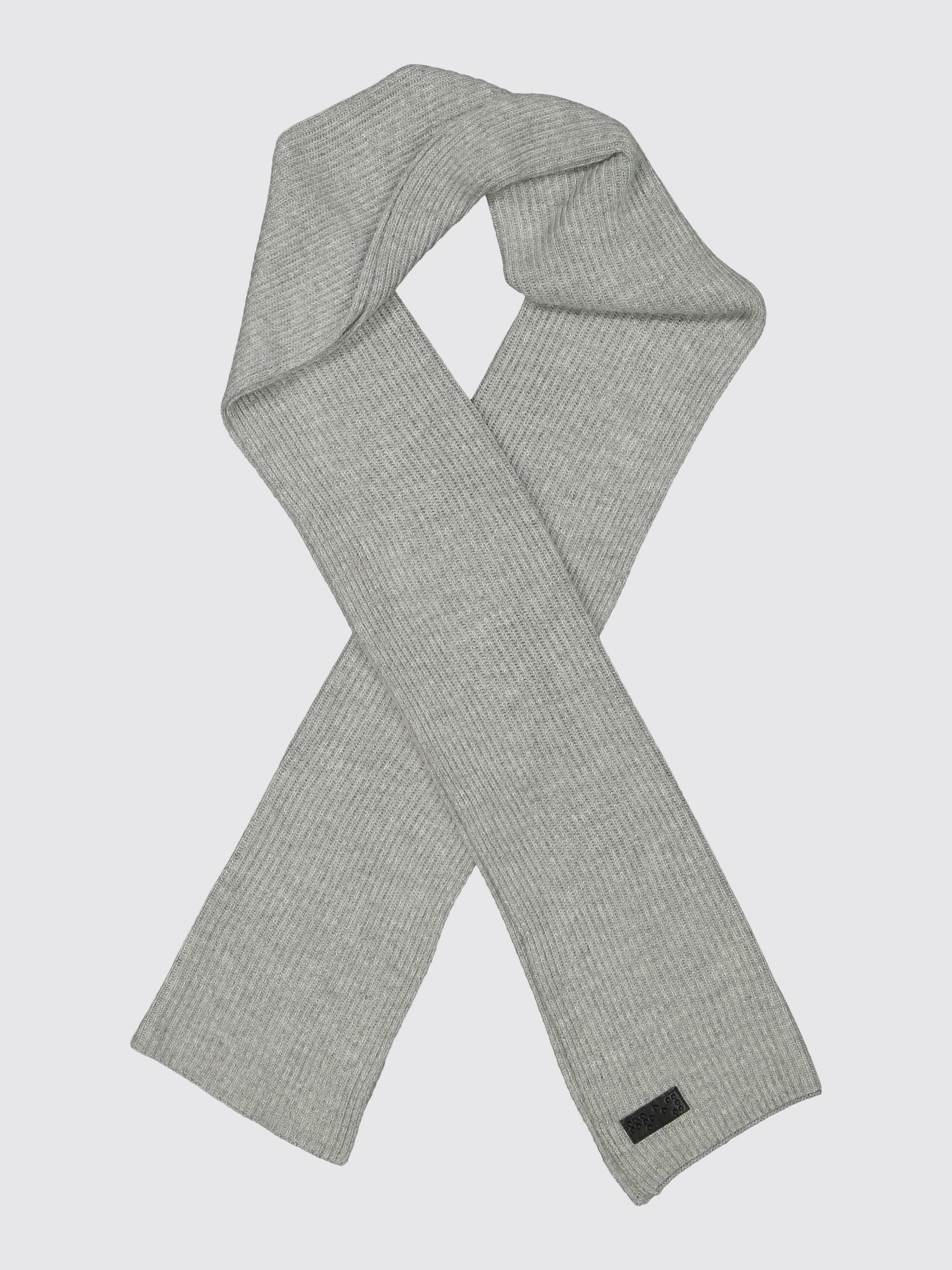 Two Blind Brothers - Gift Scarf Ribbed Knit Grey