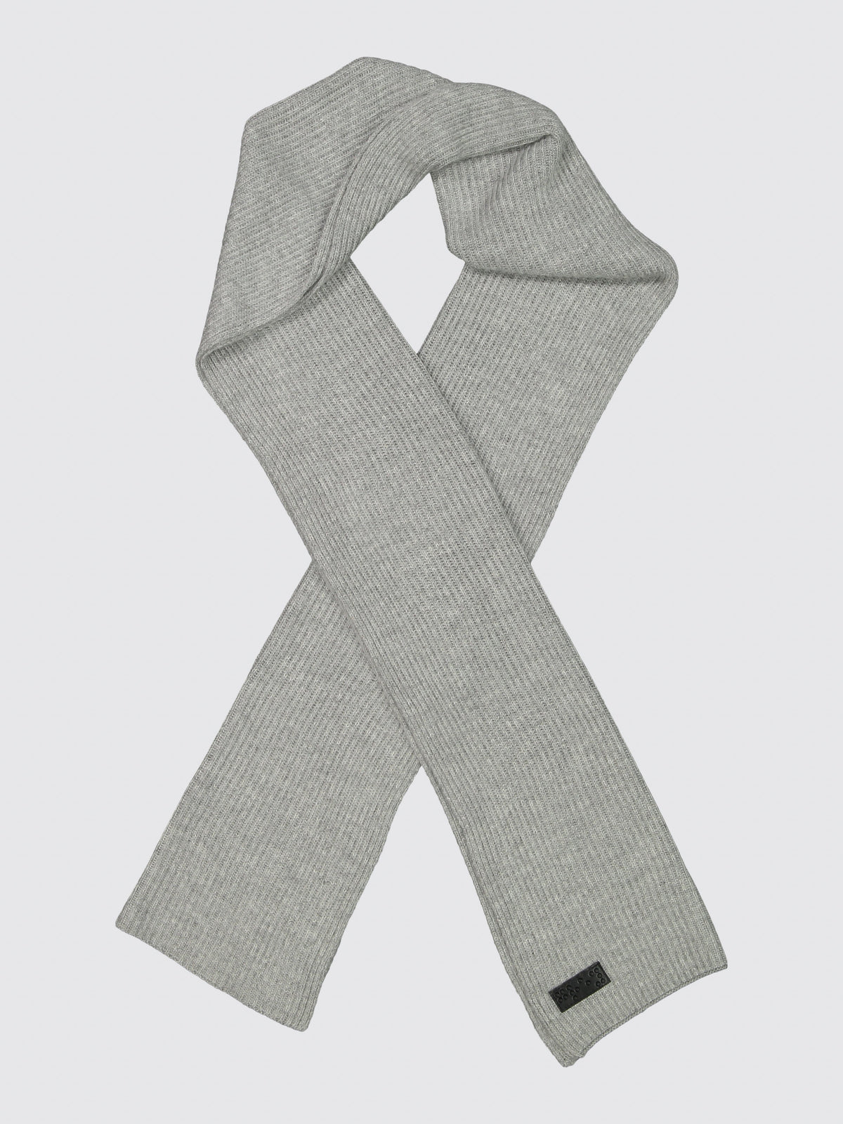 Two Blind Brothers - Gift Scarf Ribbed Knit Grey